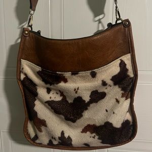 Jenn & Co cow print bag